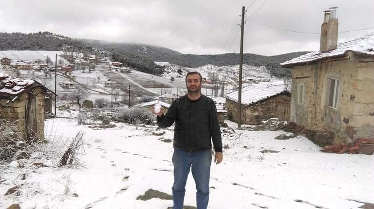 Eskişehir\'in Yüksek Kesimlerine Kar Yağdı