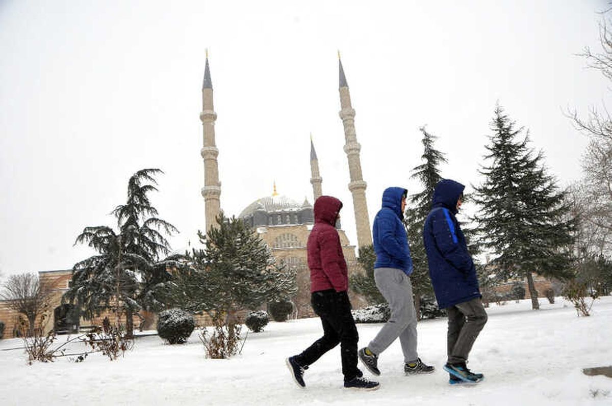 Edirne\'de Kar Tatili