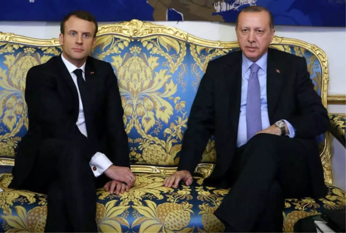 Erdoğan Macron\'la Görüştü