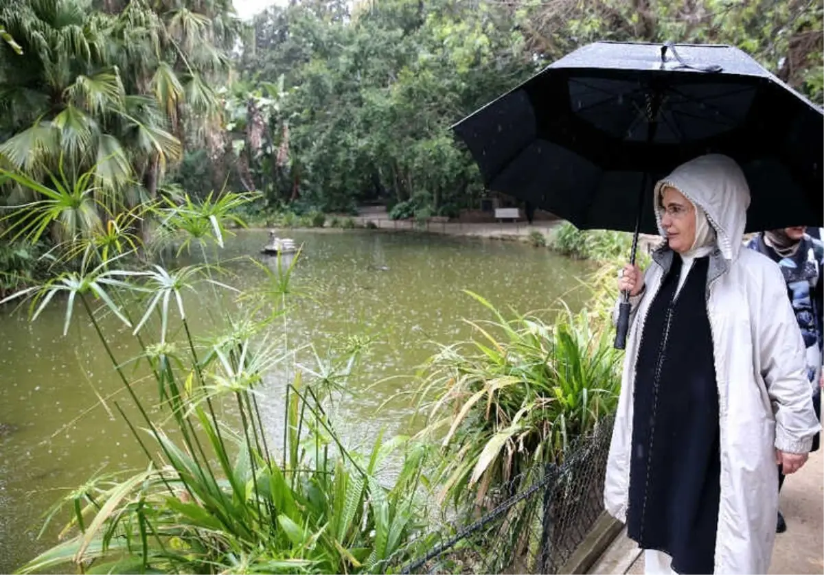 Emine Erdoğan, Cezayir\'de Jardin D\'essai Botanik Bahçesini Gezdi