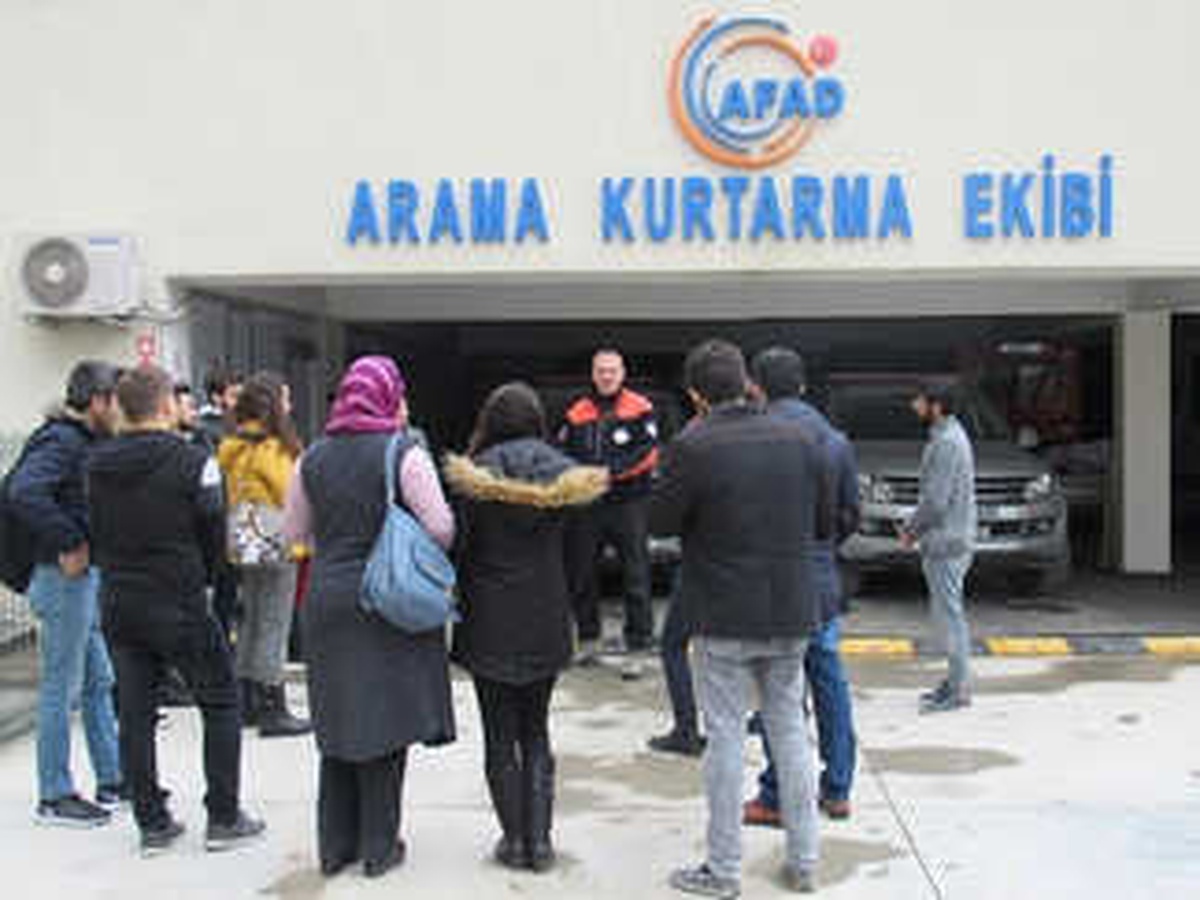Üniversite Öğrencileri Afad\'a Ziyaret Etti