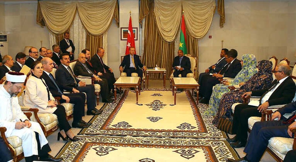 Cumhurbaşkanı Erdoğan, Moritanya\'da Heyetlerarası Görüşmeye Katıldı
