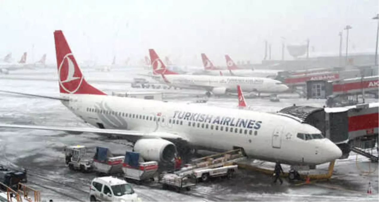 Kar İstanbul Kapılarına Dayandı, THY Tarih ve Saat Verip Yolcularını Uyardı: Erken Gelin!