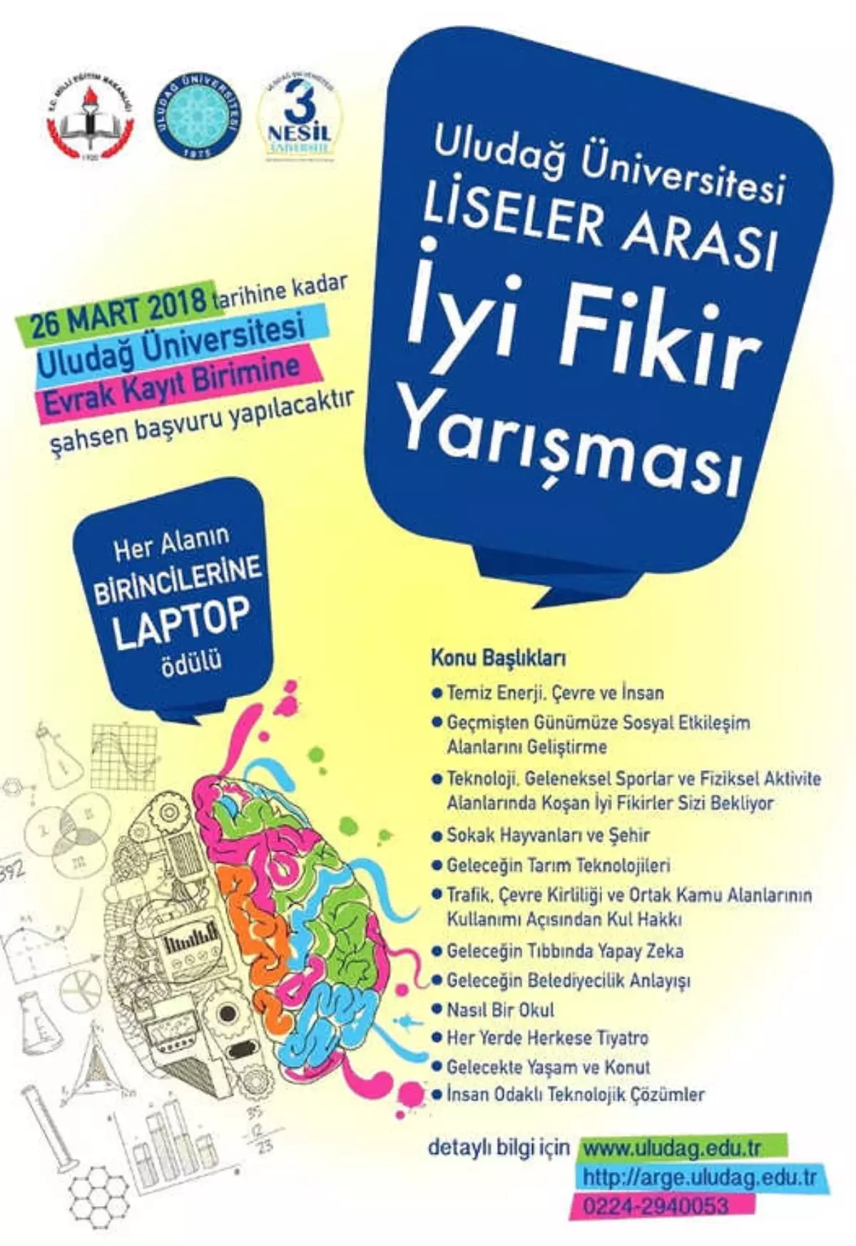 İyi Fikir" Yarışması Liselilere de Açıldı