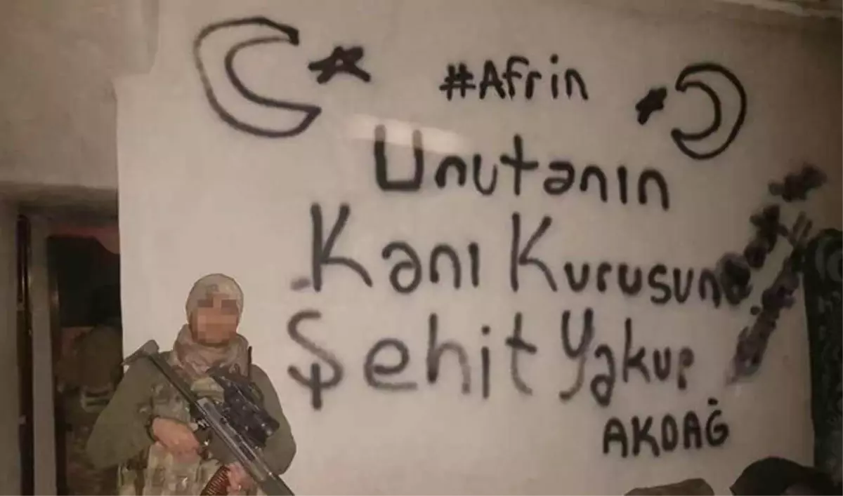 Mehmetçik Afrin\'de Şehit Yakup Akdağ\'ı Unutmadı