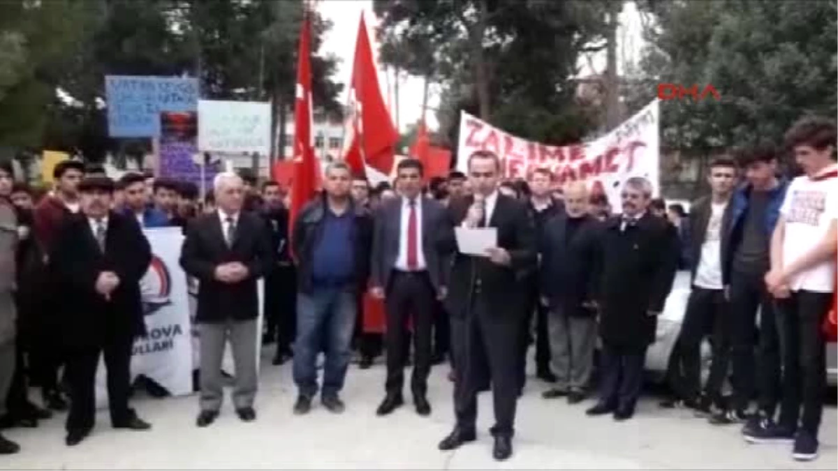 Adana-Kozan\'da Öğrenciler Afrin İçin Yürüdü