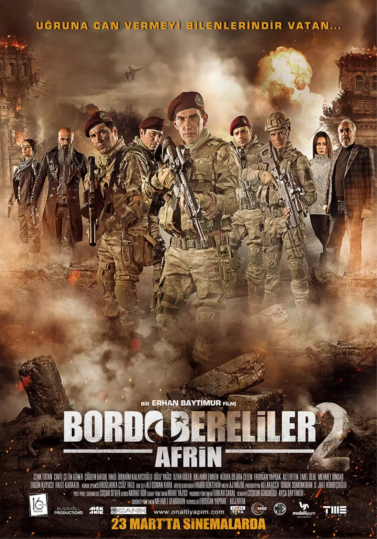 "Bordo Bereliler 2: Afrin" Filminin Afişi Yayınlandı!