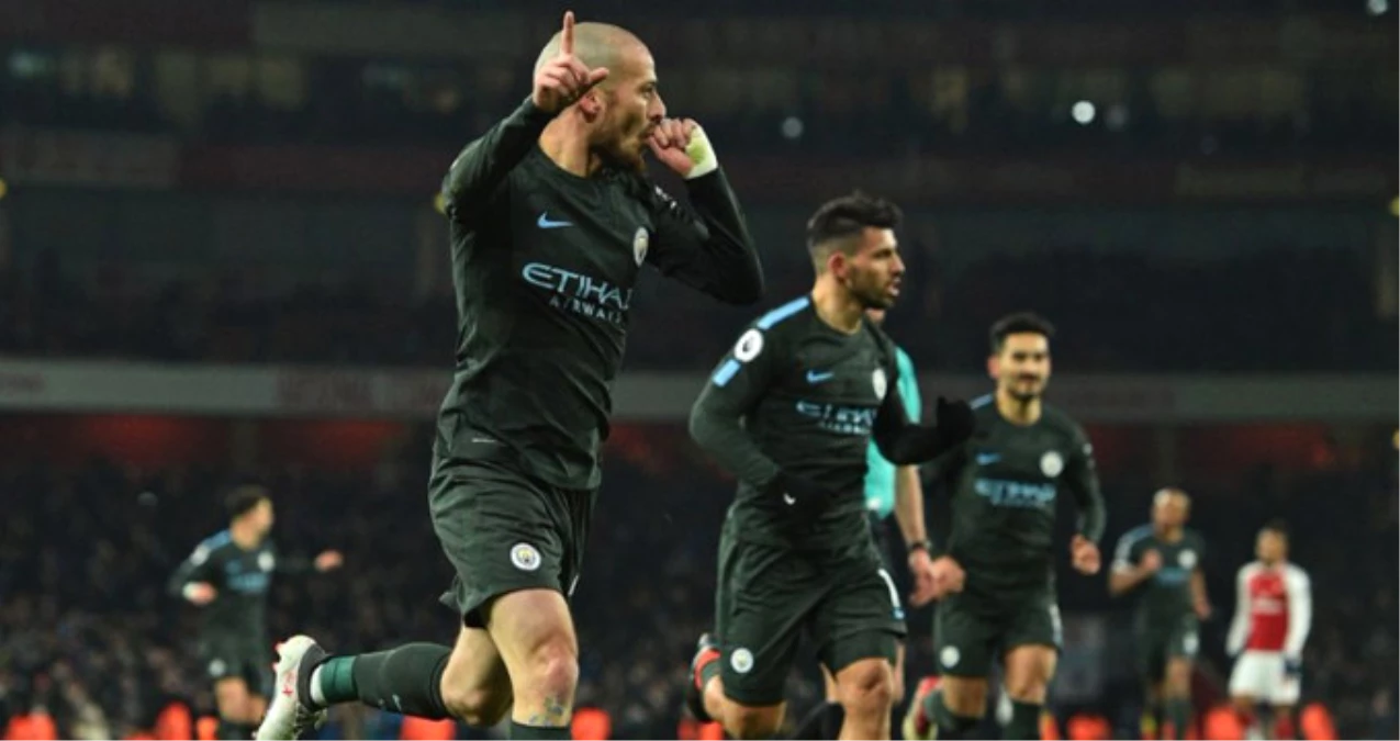 Manchester City Deplasmanda Arsenal\'i 3 Golle Geçti