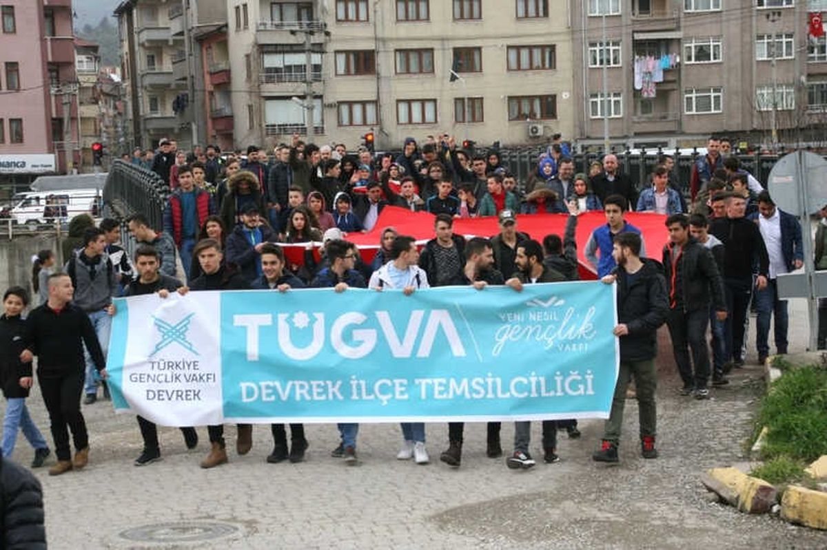 Devrekli Gençlerden Afrin\'e Destek Yürüyüşü