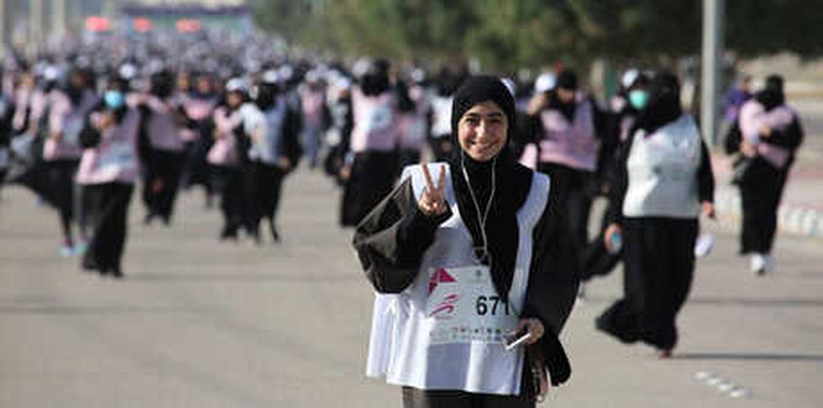 Suudi Arabistan\'da Kadınlar İlk Defa Maratona Katıldı