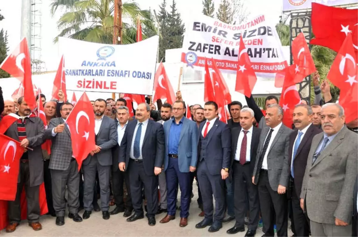 Ankara Oto Sanatkarları Esnaf Odası\'ndan Mehmetçiğe Destek