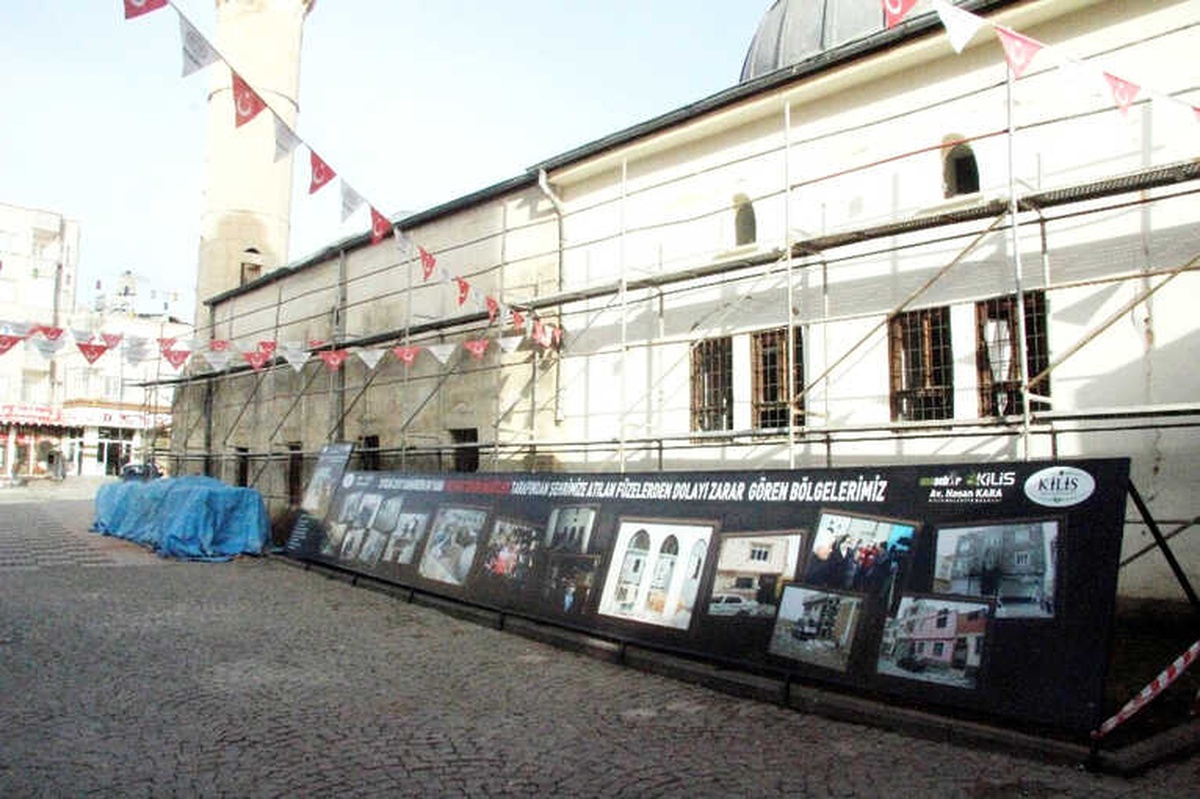 Roketin İsabet Ettiği Çalık Camii\'de Restorasyon Başladı