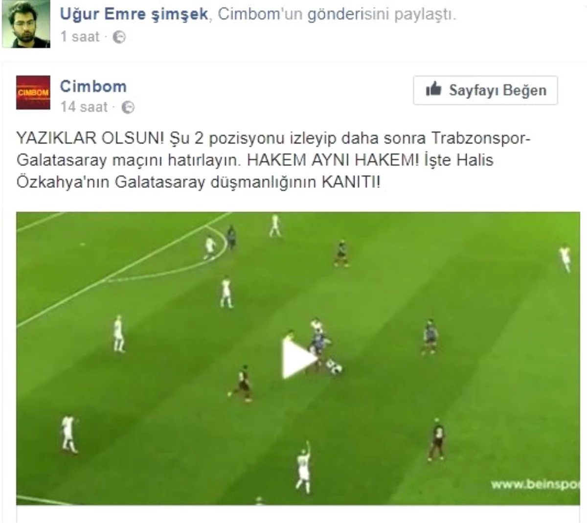 Gözlemcinin Hakem Aleyhine Olan Paylaşımı Tepkilere Neden Oldu