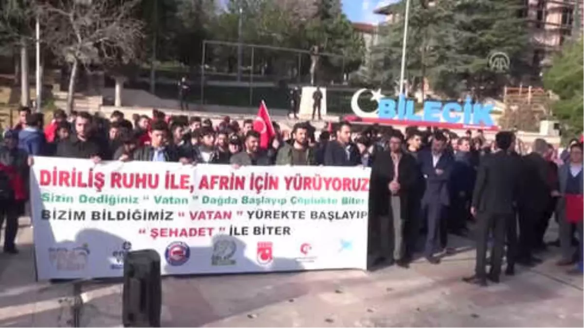 Şeyh Edebali Türbesi\'nin Bahçesine "Zeytin Dalı" Diktiler