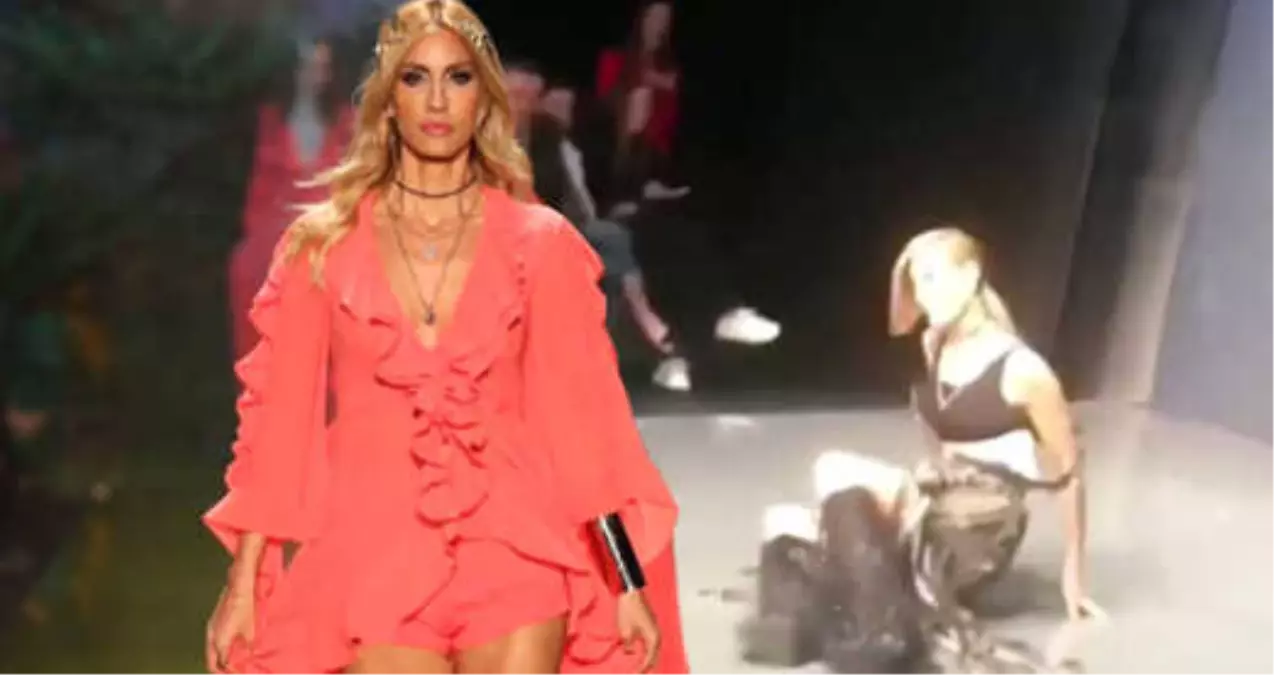 Ünlü Manken, Çağla Şıkel Podyumda Düştü