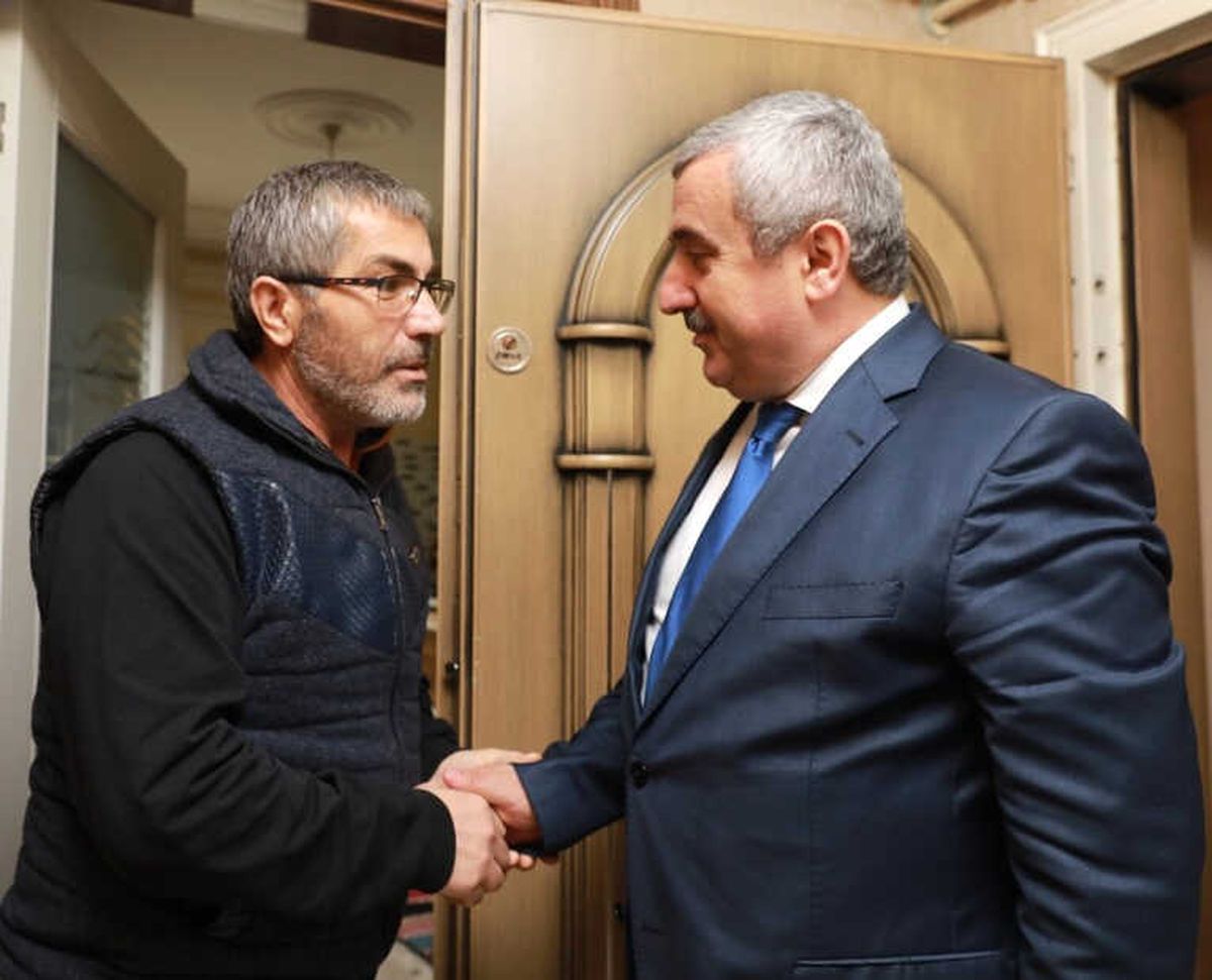 Başkan İsmail Baran\'dan Şehit Babasına Ziyaret