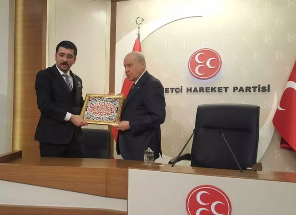 Kütahya MHP\'den, Genel Başkan Devlet Bahçeli\'ye Ziyaret