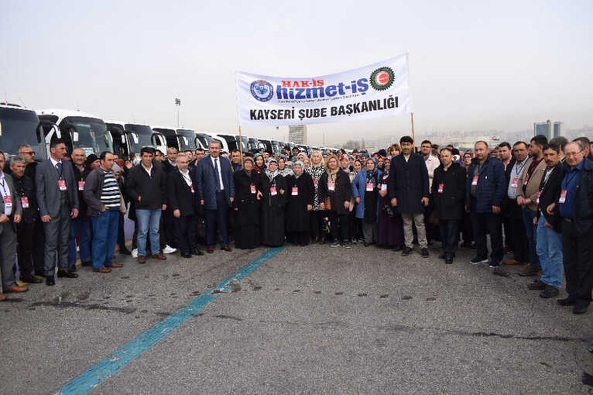 Hizmet-İş Sendikası Kayseri Şubesi Dünya Kadınlar Günü\'nü Ankara\'da Kutladı