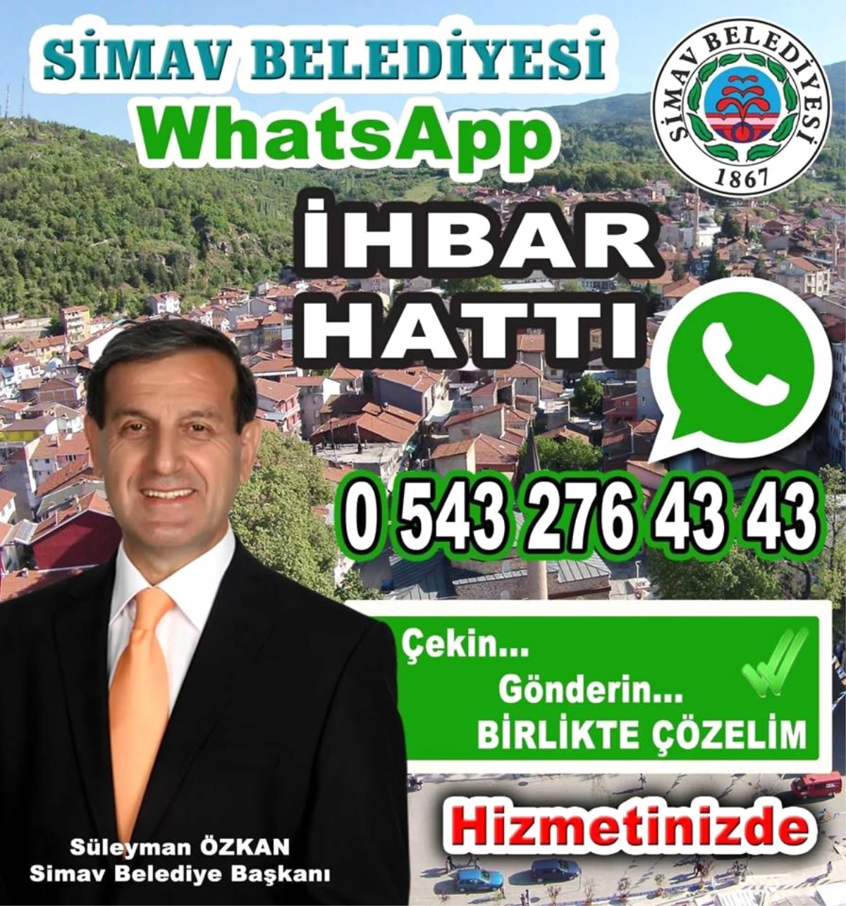Simav Belediyesi\'nde Whatsapp Uygulaması