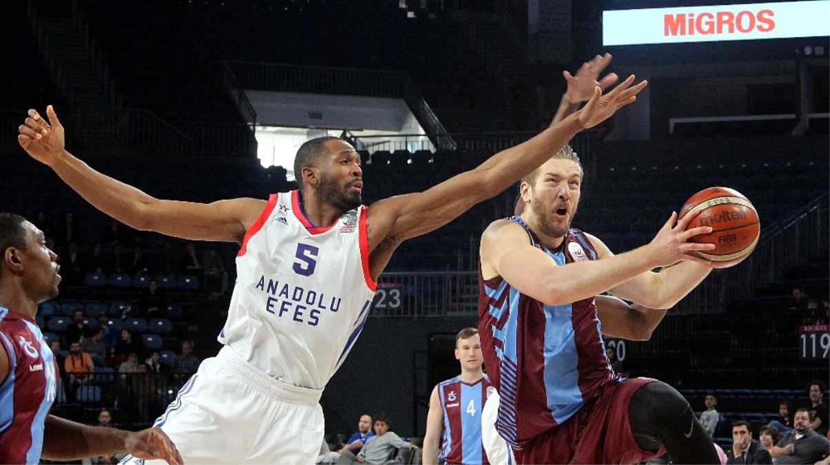 Tahincioğlu Basketbol Süper Ligi: Anadolu Efes: 98 - Trabzonspor: 91