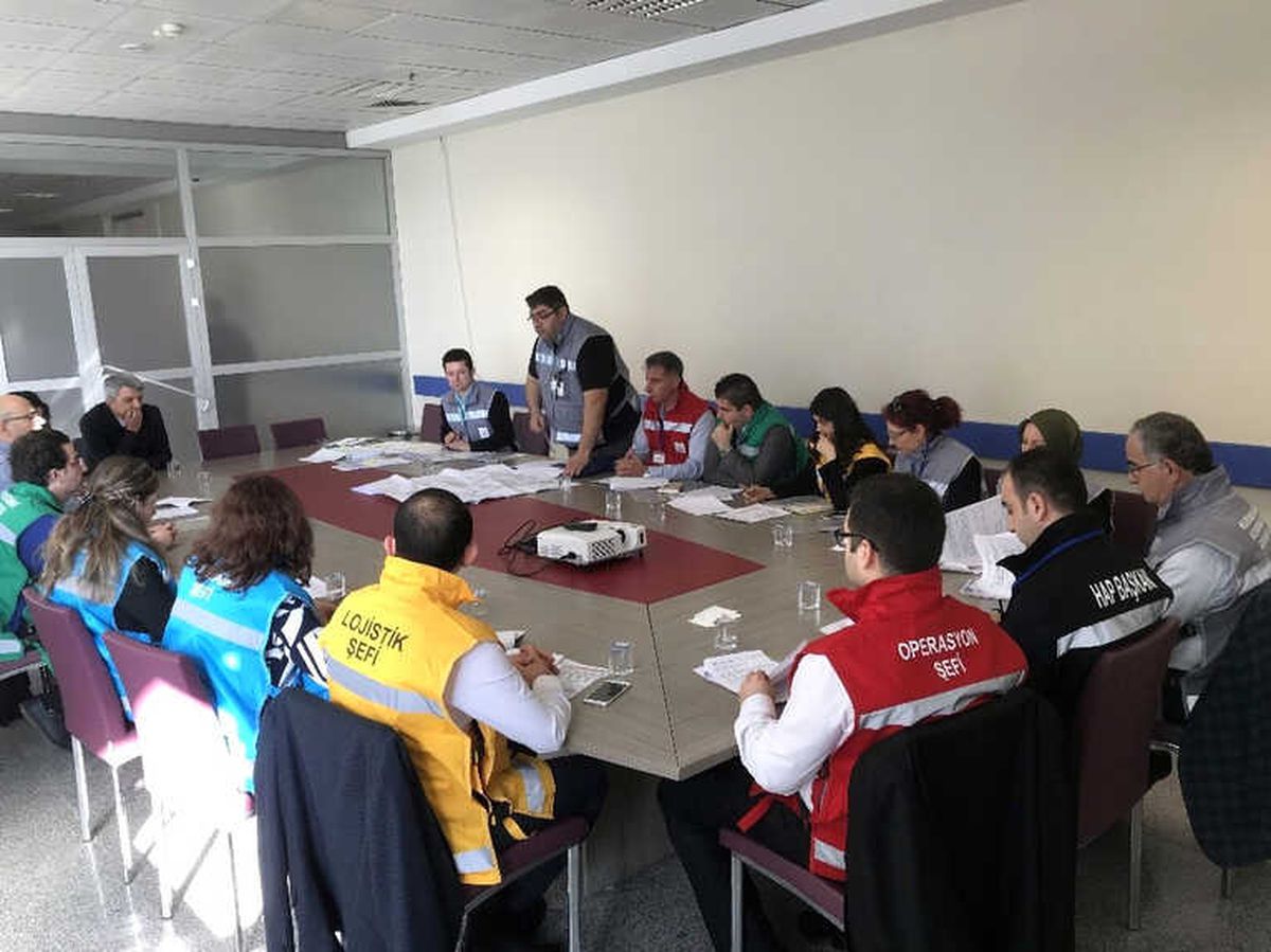 Çorlu Devlet Hastanesinde Tatbikat
