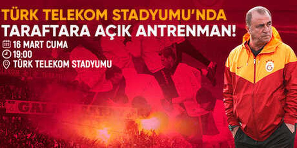 G.saray\'da Derbi Öncesi Son İdman Taraftara Açık!