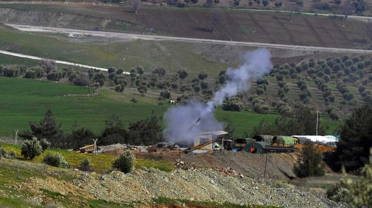 Afrin ve Çevresi Yoğun Şekilde Top Atışına Tutuldu