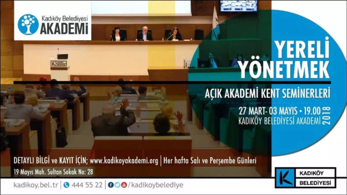 Kadıköy\'de "Yereli Yönetmek" Seminerleri Başlıyor