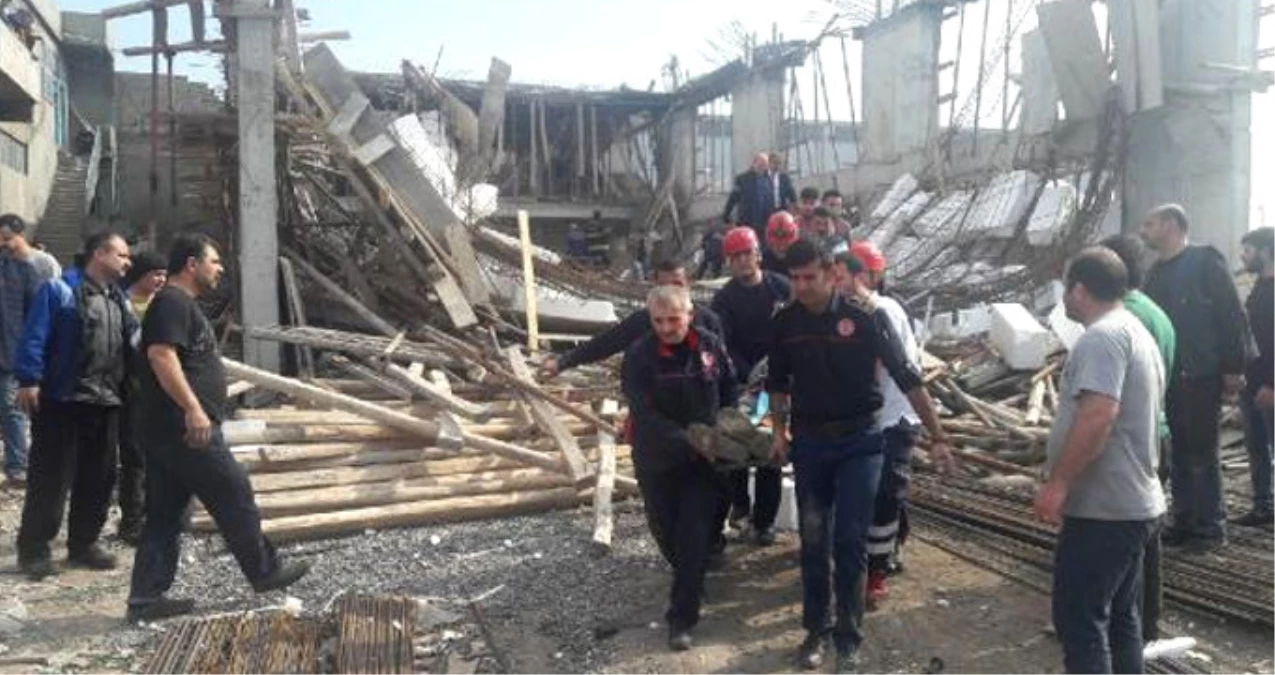 Kahramanmaraş\'ta Çöken İnşaatta 2 işçi Yaşamını Yitirdi, 5 İşçi de Yaralandı