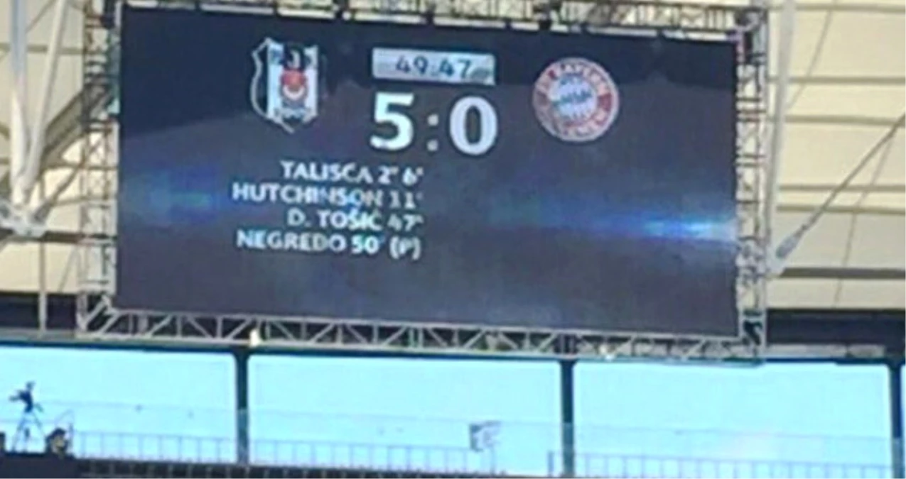 Beşiktaşlı Görevliler, Skorbord Denemesinde Tabelaya 5-0 Yazdı