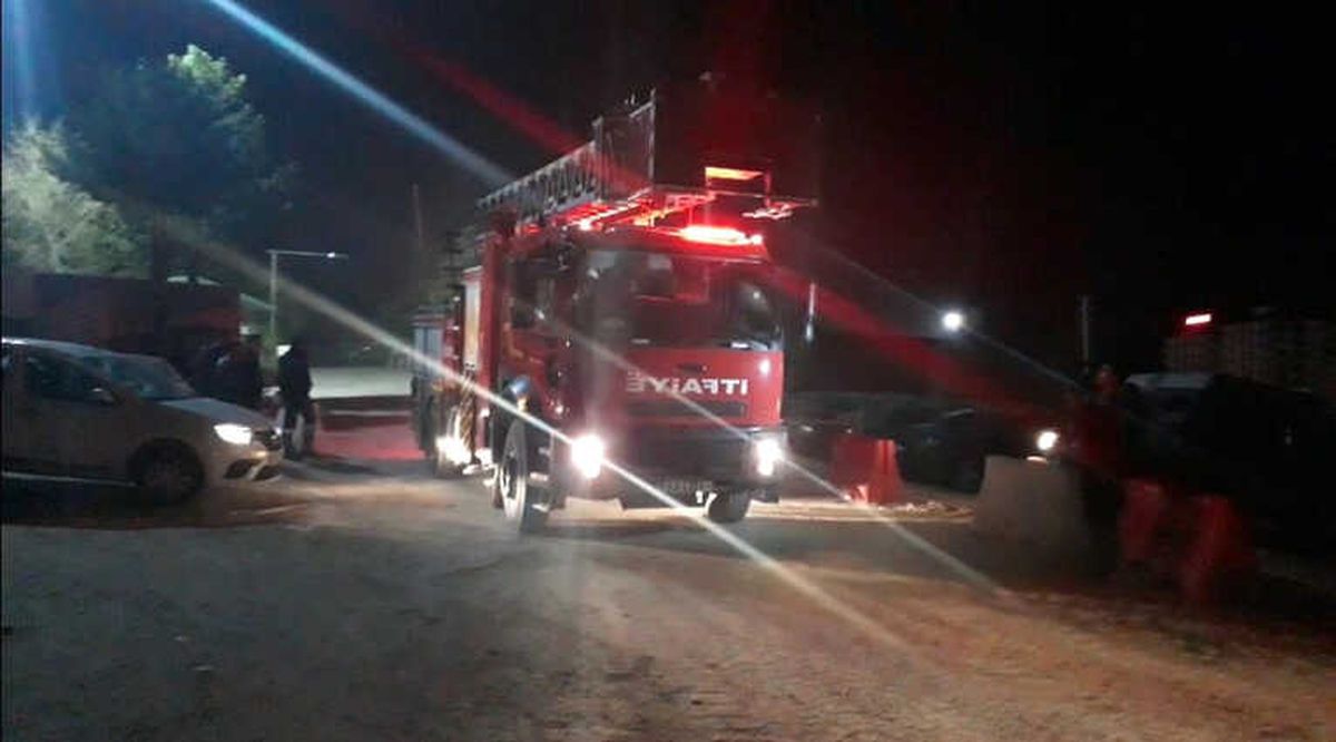 Elazığ\'da Hastane İnşaatında Yangın