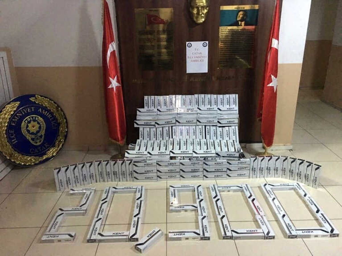 Çatak\'ta 20 Bin 900 Paket Kaçak Sigara Ele Geçirildi