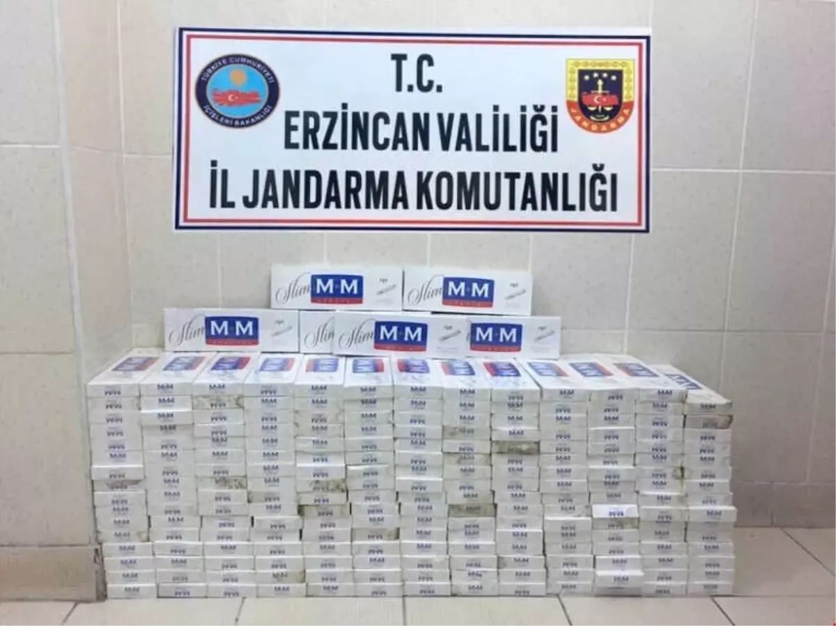 Erzincan da 2 Bin 270 Paket Kaçak Sigara Ele Geçirildi