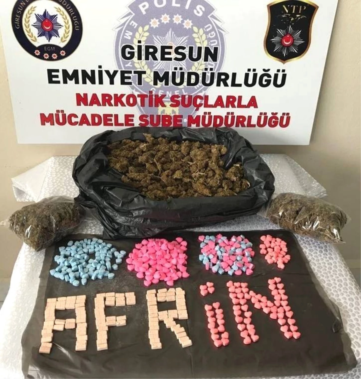 Polis Afrin\'e Böyle Selam Gönderdi