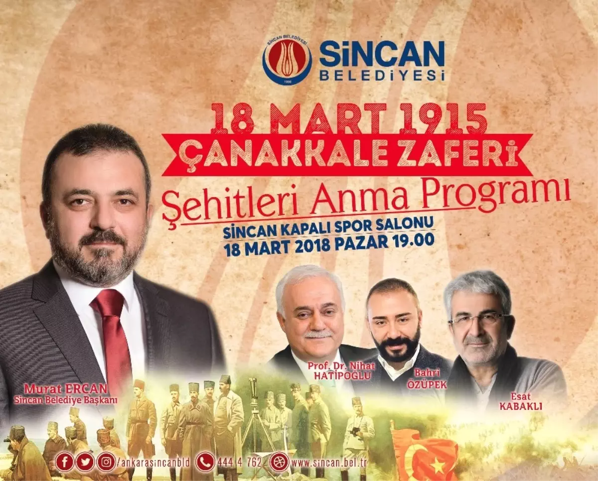 Sincan Belediyesinden Çanakkale Zaferi Programı