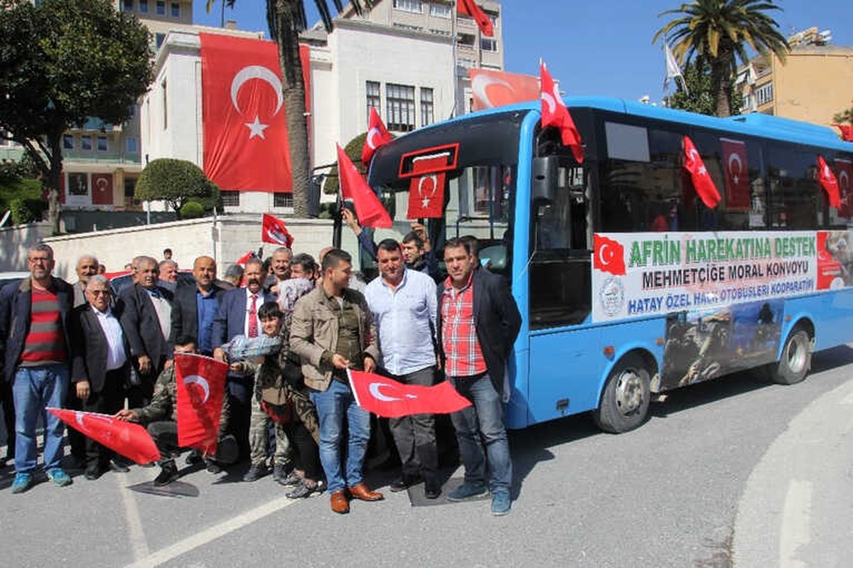 Hataylı Otobüs Şoförlerinden Mehmetçiğe Destek