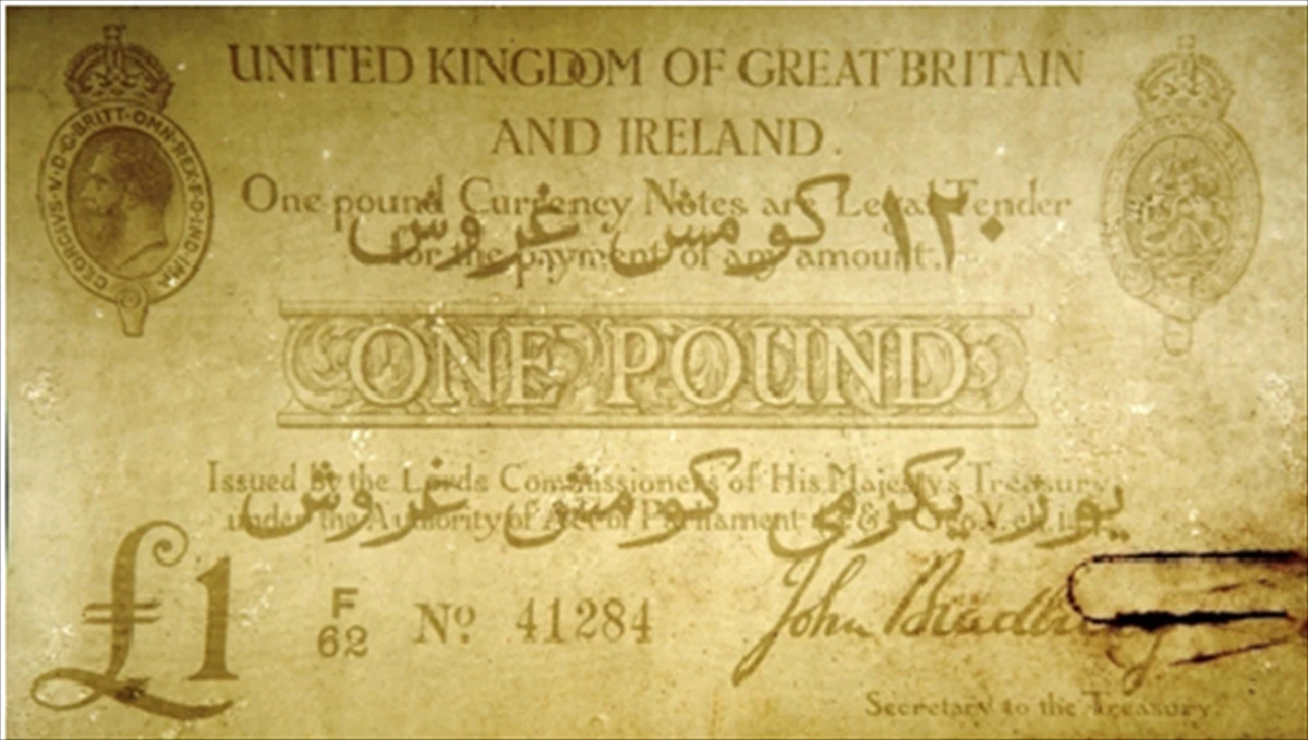 İngilizler Osmanlıca ve İngilizce Banknot Bile Bastırmış