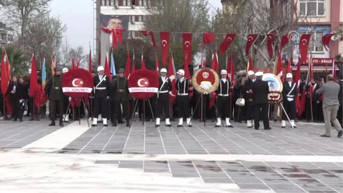 18 Mart Şehitleri Anma Günü ve Çanakkale Deniz Zaferi\'nin 103. Yıl Dönümü -Atatürk Anıtı\'na Çelenk