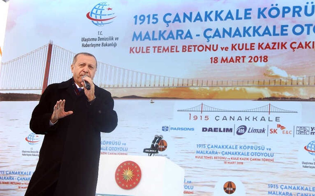 1915 Çanakkale Köprüsü\'nde Tören