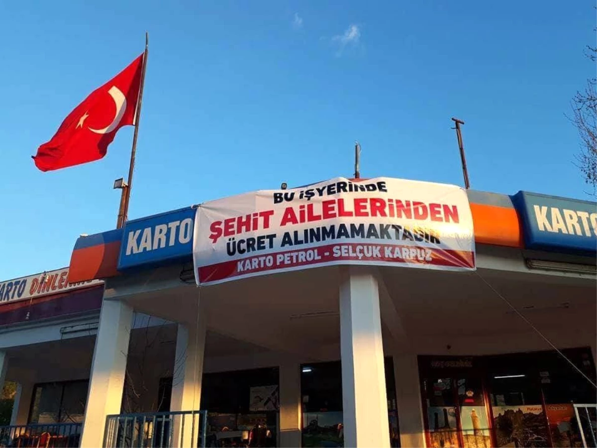 Dinlenme Tesisinden Şehit Ailelerine Ücretsiz Yemek