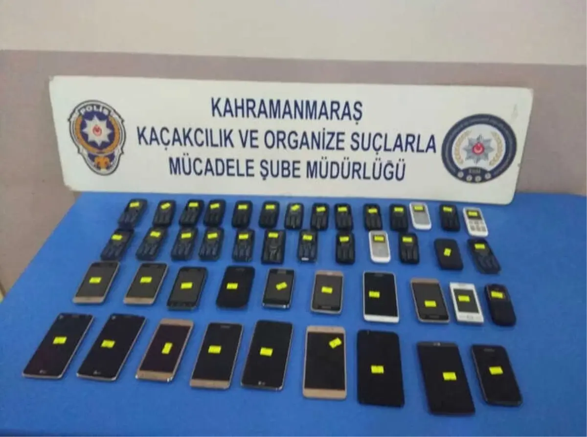 Kahramanmaraş\'ta 45 Adet Kaçak Cep Telefonu Ele Geçirildi