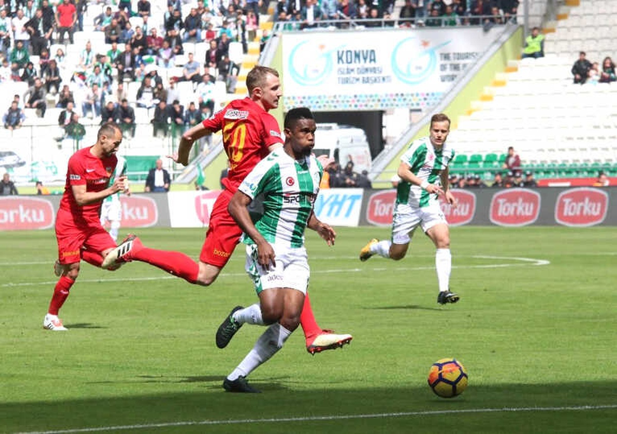 Spor Toto Süper Lig 26. Hafta: Atiker Konyaspor: 1 - Kayseri Spor: 0 (İlk Yarı)