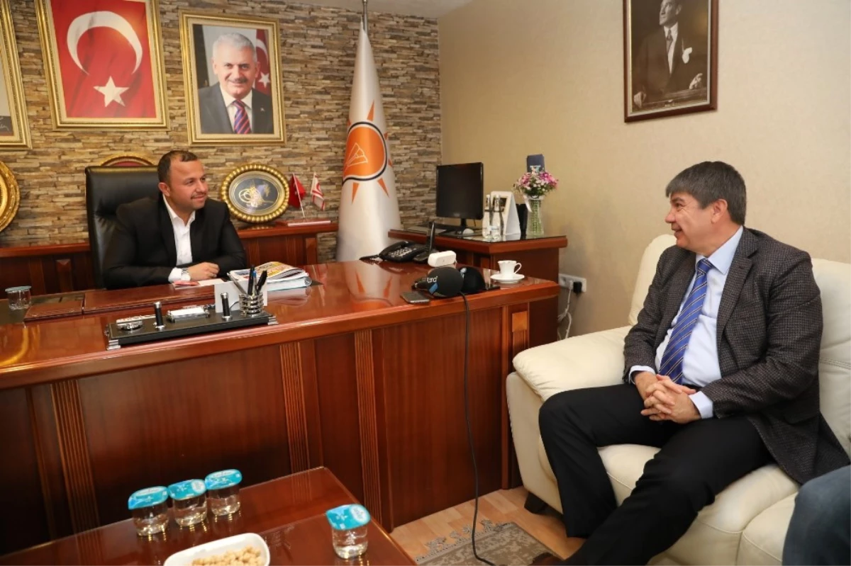 Başkan Türel\'den AK Parti İl Başkanı Taş\'a Hayırlı Olsun Ziyareti