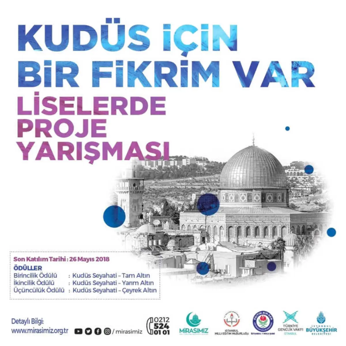 Kudüs İçin Bir Fikrim Var" Yarışması Başvuruları Başladı