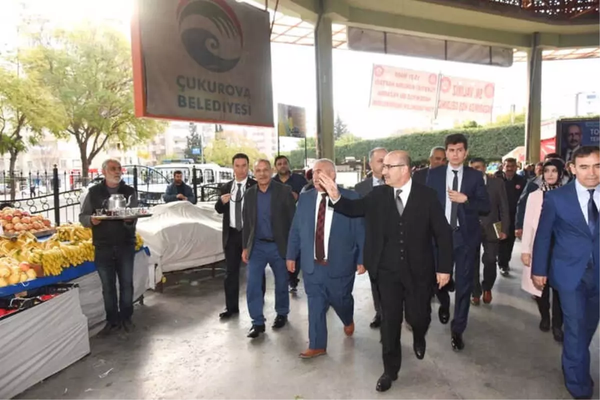 Vali Demirtaş Pazarcı Esnafı ile Bir Araya Geldi