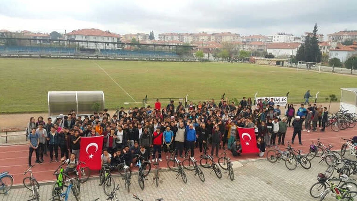 Öğrenciler Çanakkale Şehitleri İçin Pedal Çevirdi