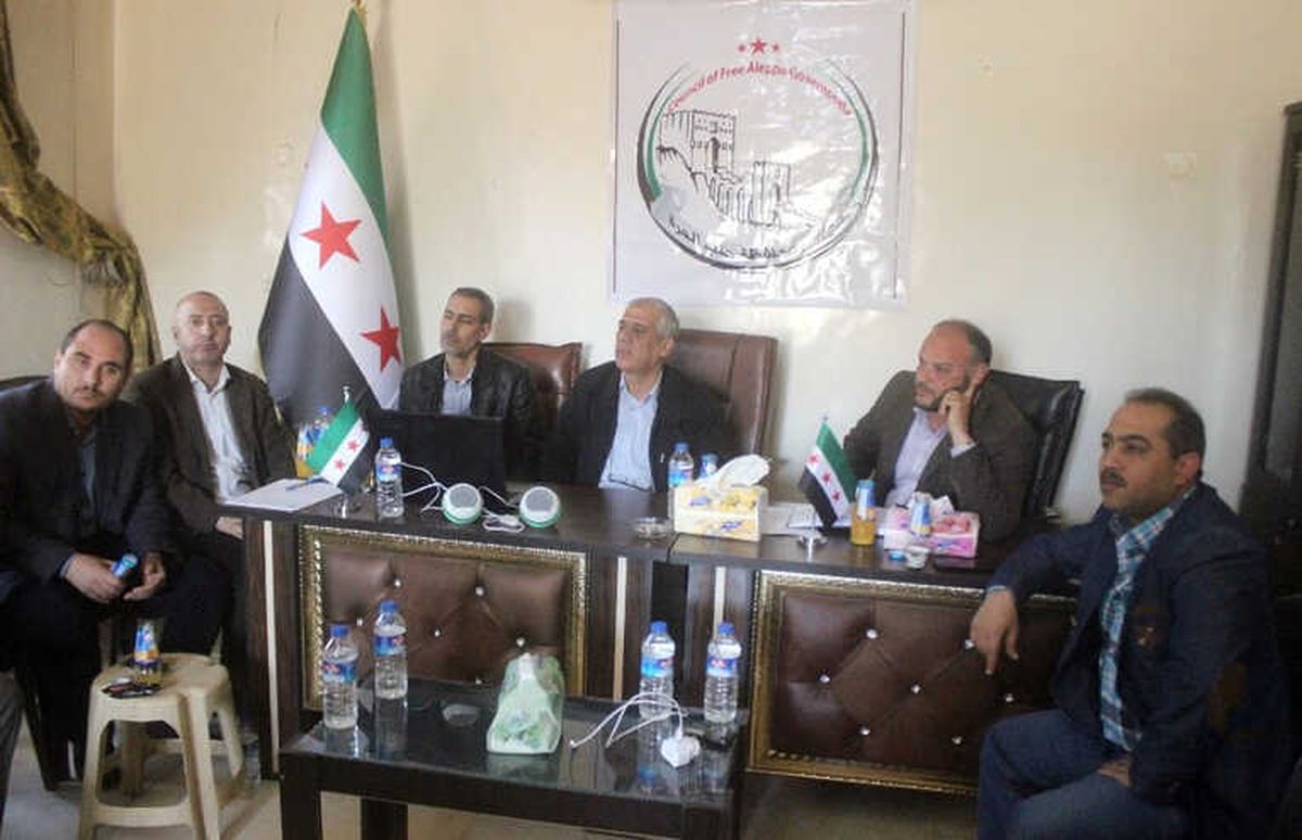 Azez\'de Afrin\'de Mahalli Yönetim Oluşturma Toplantısı Yapıldı