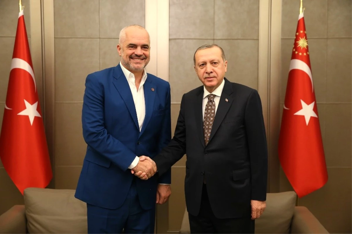 Cumhurbaşkanı Erdoğan, Arnavutluk Başbakanı Rama\'yı Kabul Etti