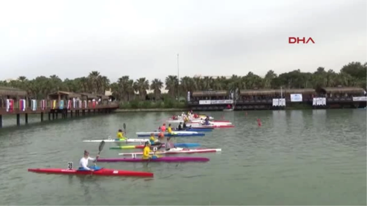 Kano\'da Gloria Canoeing Cup 5000 Metre Durgunsu Turnuvası Yapıldı