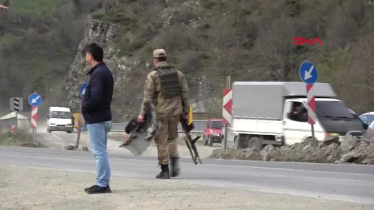 Trabzon-Maçka\'da Polis Otosu Dereye Uçtu 1 Şehit, 1 Yaralı, 1 Kayıp